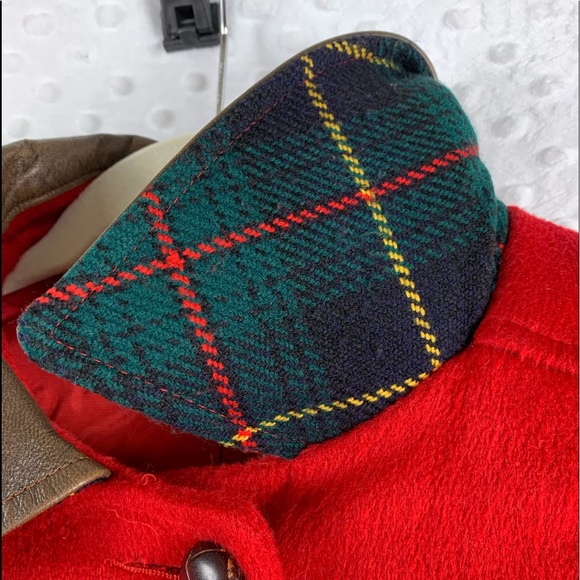 VINTAGE HERMAN KAY Coat Long Red Wool - Picture 6 of 8